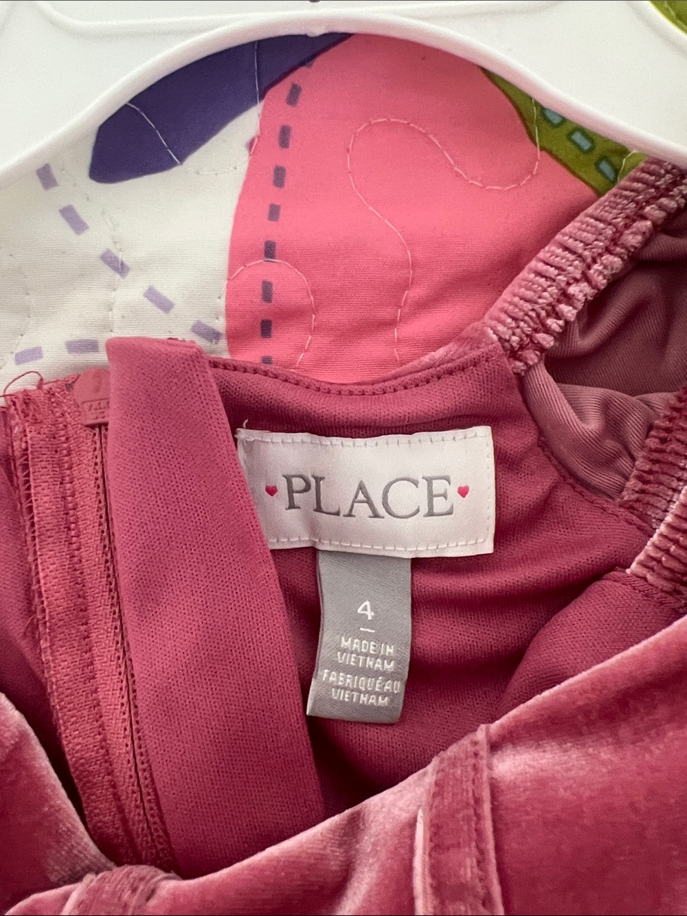 The Children's Place Velvet Ruffle-Strap Party Dress in Dusty Rose - Picture 4 of 4